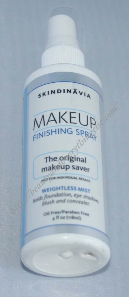 Skindinavia makeup finishing spray Review.