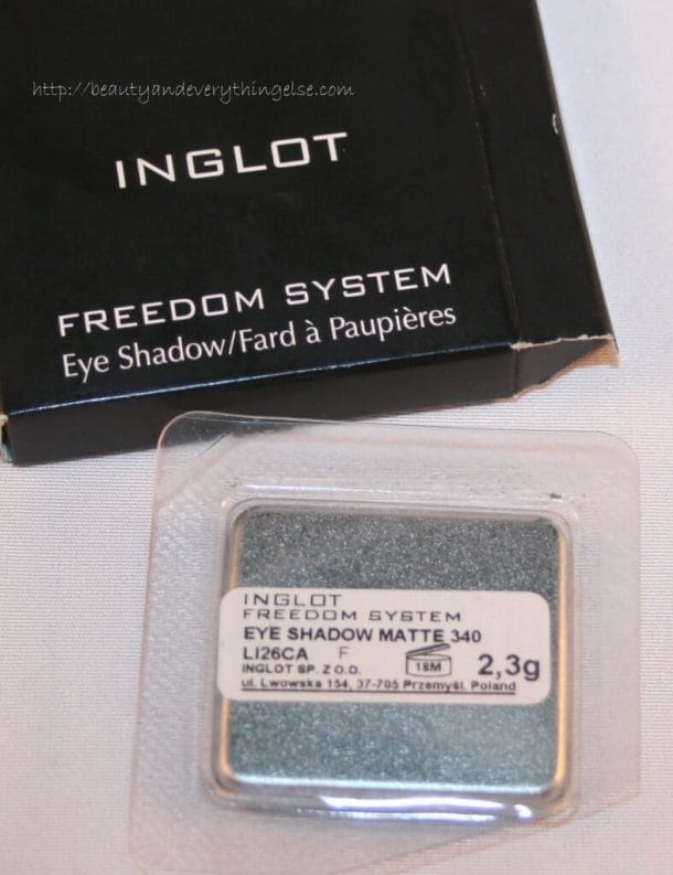 Inglot Matte Eyeshadow in #340 Inglot Matte Eyeshadow in #340