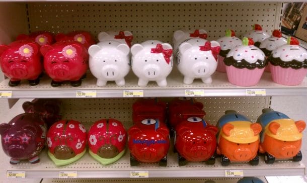 Cute piggy banks. Cute piggy banks.