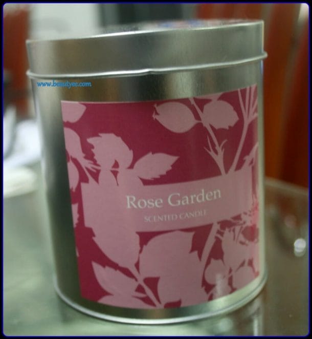 Rose garden scented candle