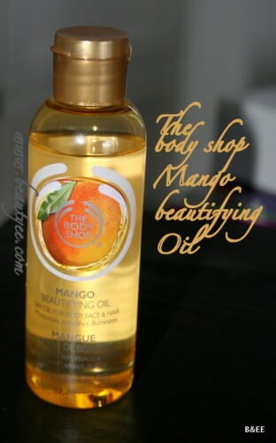 The Body Shop Mango Beautifying Oil review.
