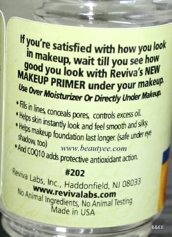 Reviva Labs Makeup Primer Review 