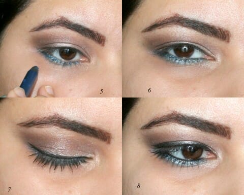Neutral smoky eye with a pop of color
