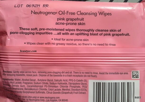 Pink Grapefruit Cleansing Wipes 