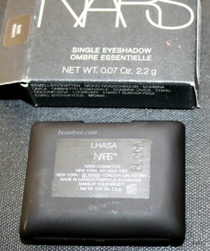 NARS Single Eyeshadow Lhasa review
