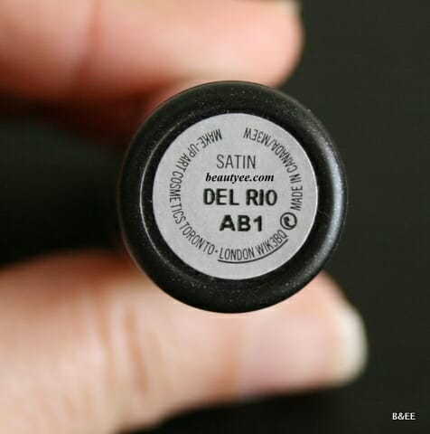MAC satin lipstick Del Rio